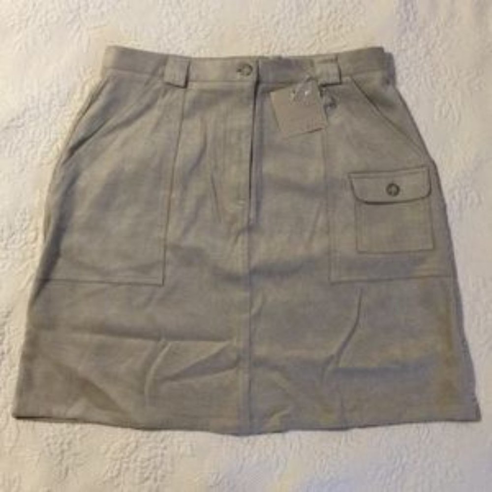 NEW J. Jill Faux Suede Skirt